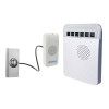 Long Range 800 metre Wireless Doorbell Kit with Brushed Silver Push Button (Protect 800)
