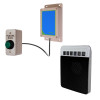 Protect 800 Wireless (800 metre) Doorbell with H/D 'Please Ring' Push Button & Std Receiver - Black