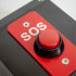 High-Resistance Wireless Button, 800m / Black Enclosure, Universal "Bell" Symbol (PROTECT 800 Range)