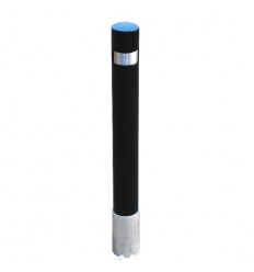 H/D Removable Round Black Security Post