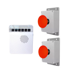 Protect 800 - Long-Range 800m Wireless Panic Kit with 2 x Heavy-Duty Push Buttons