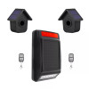 600m Solar Powered Wireless motion alert system with 2 bird box PIRs (DA600+)