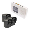 600m Wireless Garden & Driveway Alarm Kit – 3 Battery powered PIR Sensor, 4 Channel Indoor Receiver (DA600+)