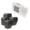 600m Wireless Garden & Driveway Alarm Kit – 4 Battery powered PIR Sensor, 4 Channel Indoor Receiver (DA600+)