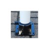 Front view of the base, for the 900RW-(76) Fold Down Parking Bollard 