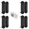 Perimeter Alarm with 4 sets of 1B-100 (900m) Wireless Solar Beams & 4-channel Receiver (DA600+)
