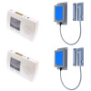 900m Long-Range Wireless Gate Contact Kit - dual Magnetic gate contacts, dual 4 Channel Indoor Receivers (DA600+)