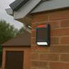 Solar Powered Wireless Siren & Flashing Strobe Light & Remote Controls