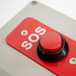 High-Resistance Wireless Button, 800m / Black Enclosure, Red plate with White "SOS" Lettering (PROTECT 800 Range)