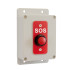 High-Resistance Wireless Button, 800m / Black Enclosure, Red plate with White "SOS" Lettering (PROTECT 800 Range)