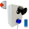 Wireless Lockdown Control Box with Blue Strobe, Loud 118dB Siren, Fixed Trigger & Portable Stop Button