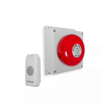 Wireless Warehouse/Industrial Doorbell Kit with Battery Operated Simple Bell & Button (PROTECT 800) Wireless Warehouse/Industrial Doorbell Kit with Battery Operated Simple Bell & Button (PROTECT 800)