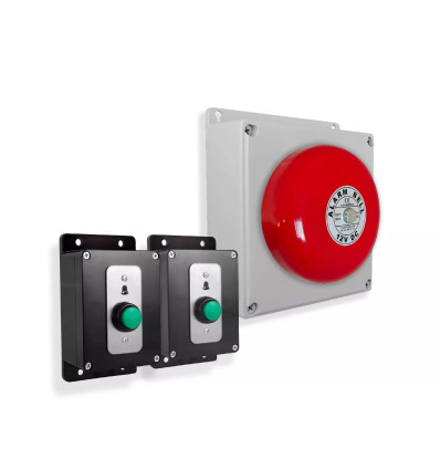 Wireless Warehouse & Industrial Doorbell Kit – Battery Operated Bell & Push Button (PROTECT 800) Wireless Warehouse & Industrial Doorbell Kit – Battery Operated Bell & Push Button (PROTECT 800)
