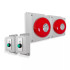 Wireless Warehouse & Industrial Doorbell Kit – 800m Range, 2 Plug-In Bells & 2 Heavy Duty Push Buttons (PROTECT 800)