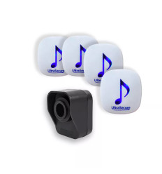 DA600 Battery PIR & 4 x Wireless Receivers (Driveway Alarm)