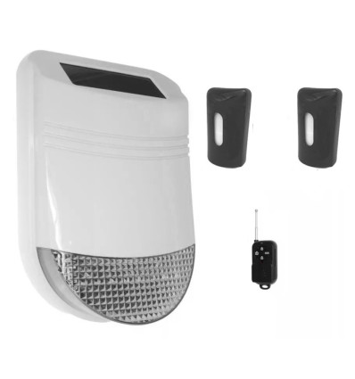 HY Outdoor Solar Wireless Siren Alarm Kit 1