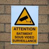 French A4 External CCTV Warning Sign