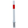 H/D White & Red 100P Removable Security Post with Padlock & 3 Keys (001-2030 K/D, 001-2020 K/A)