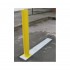 620 Yellow Fold Away Parking Post (installed).