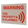 English A5 External Alarm Warning Sign