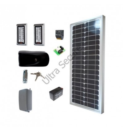 Solar Electronic Gate Lock & Digital Keypads Kit 4