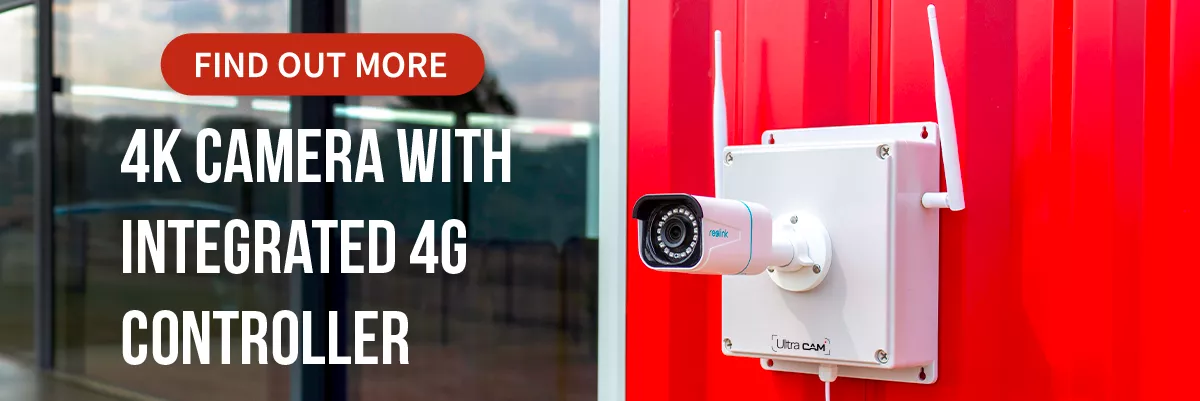 4K Camera with integrated 4G controller 