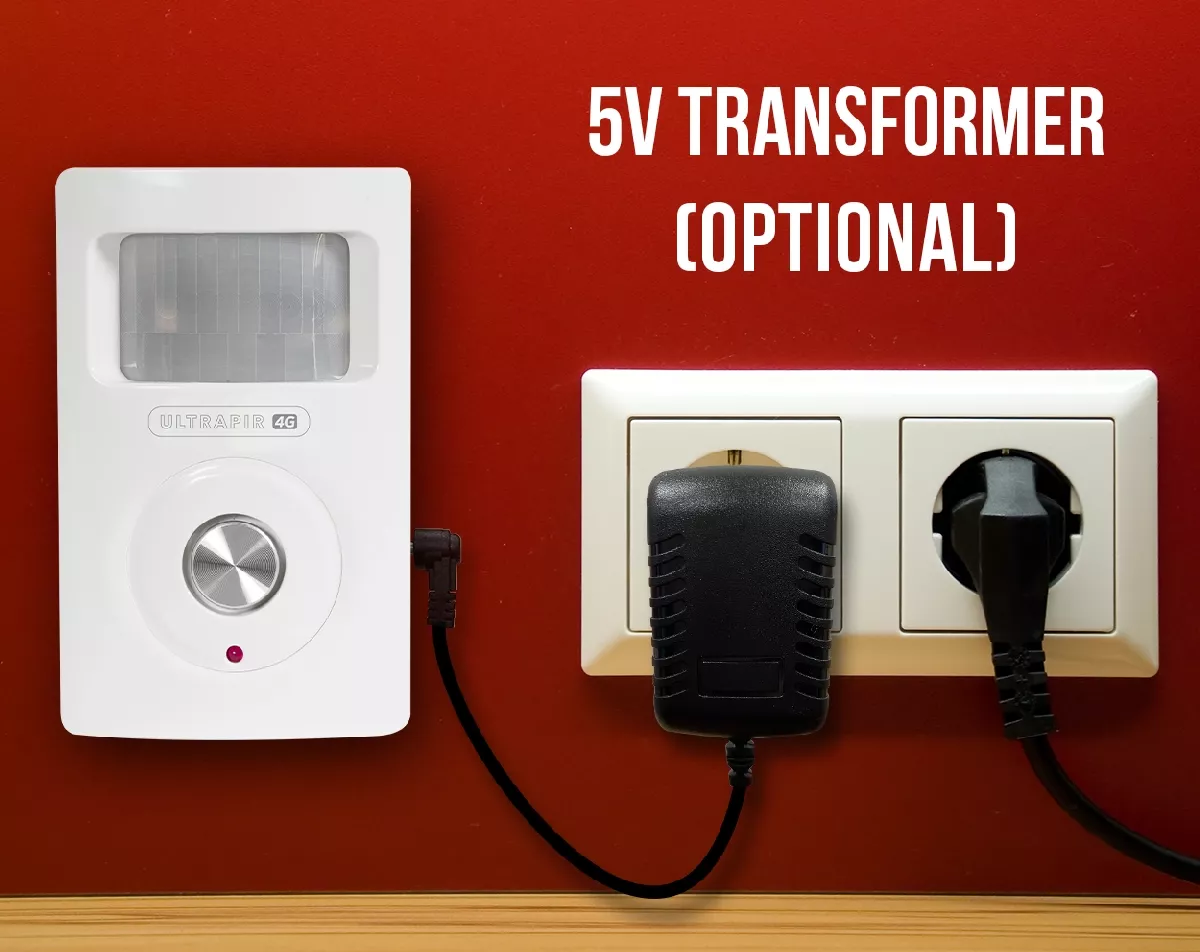 UltraPIR 4G OPTIONAL 5V TRANSFORMER